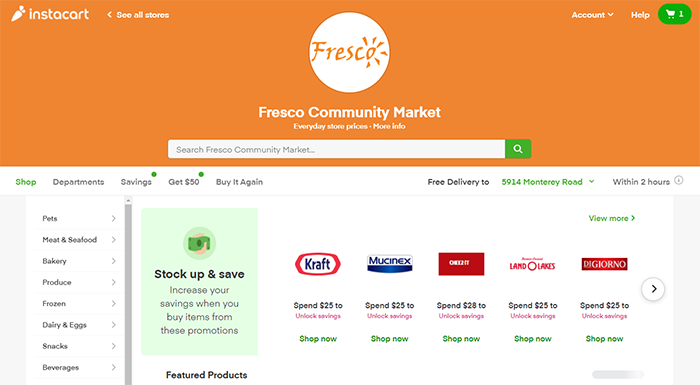 Insta-Cart | Fresco Community Market